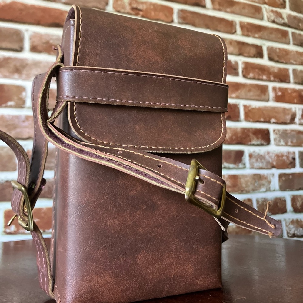 Vintage American Made Leather Camera Bag
